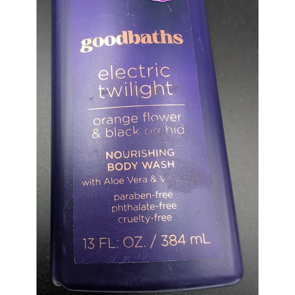 Goodbaths Electric Twilight Orange Flower‎ & Black Orchid Body Wash 13 Fl Oz